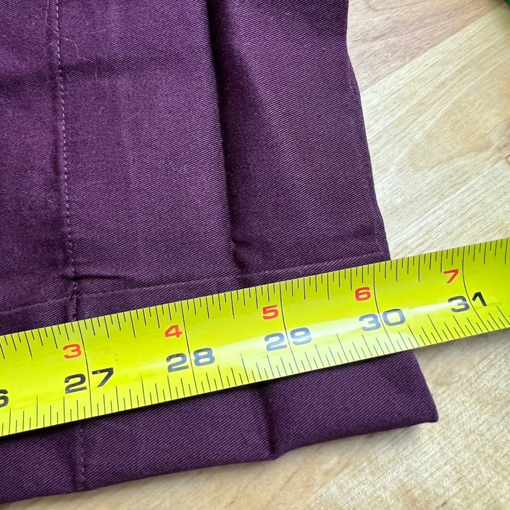 Wildfang The Essential Trouser Size 4 Merlot Purple NEW Chino Work Pants - Picture 11 of 11